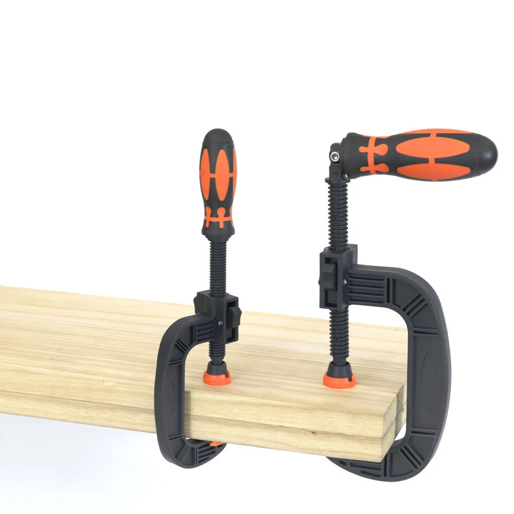 Heavy-Duty G-clamp C-Shaped Clip Swivel Jaw Pad Design and Easy Adjustment Feature for Optimal Clamping and Comfortable Handling (image for) Heavy-Duty G-clamp C-Shaped Clip Swivel Jaw Pad Design and Easy Adjustment Feature for Optimal Clamping and Comfortable Handling